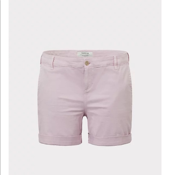 Nwt Torrid size 10 Chino Lilac Purple Shorts - Picture 3 of 5